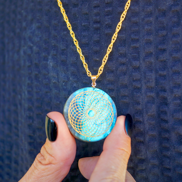 5D Labradorite Torus Necklace - Image 2