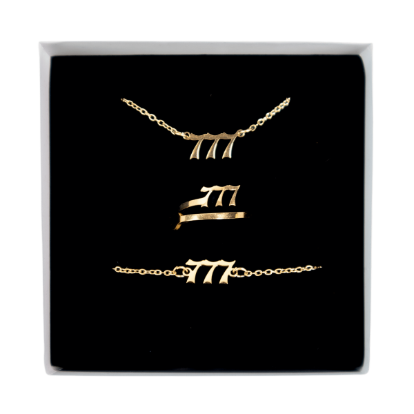 777 Angel Number Jewelry Set