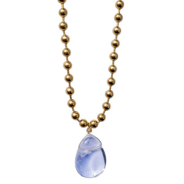 Clear Quartz Ball Chain Necklace