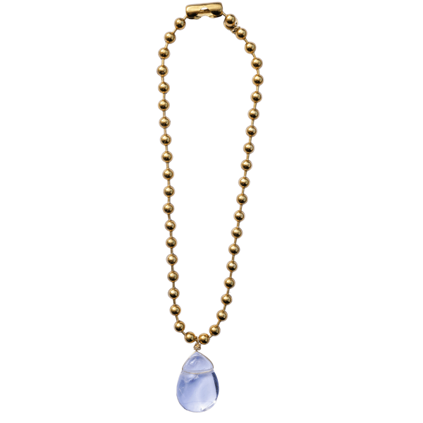 Clear Quartz Ball Chain Necklace - Image 2