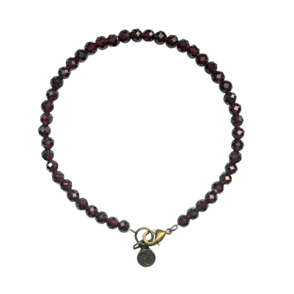 Garnet Micro Bead Bracelet