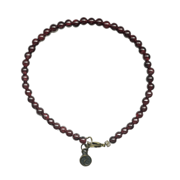 Garnet Micro Bead Bracelet - Image 2