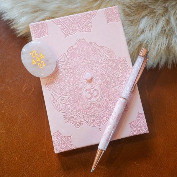 Hamsa Rose Quartz Journal - Image 2