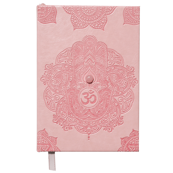 Hamsa Rose Quartz Journal