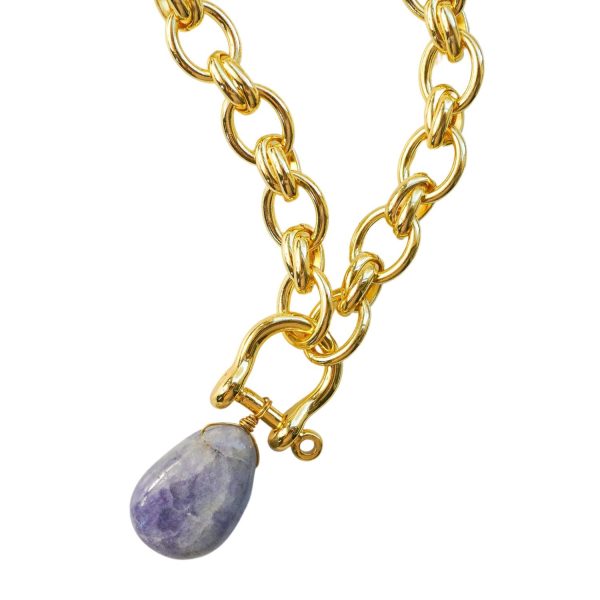 Iolite Horsebit One-of-a-kind Necklace - Image 2