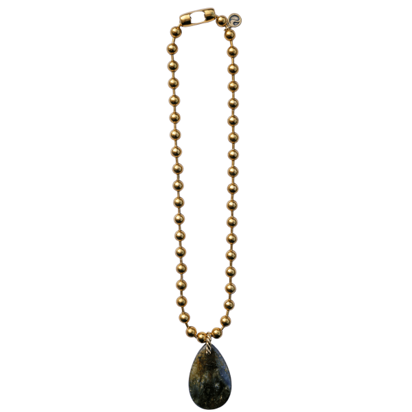 Labradorite Ball Chain Necklace - Image 2