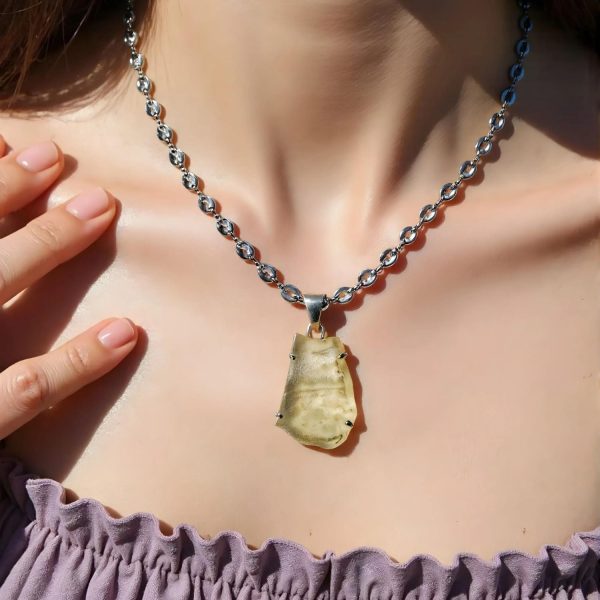 Libyan Gold Tektite Necklace - Image 5