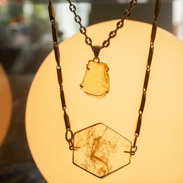 Libyan Gold Tektite Necklace - Image 2