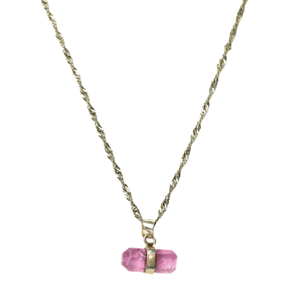 Pink Kunzite Pendant Necklace