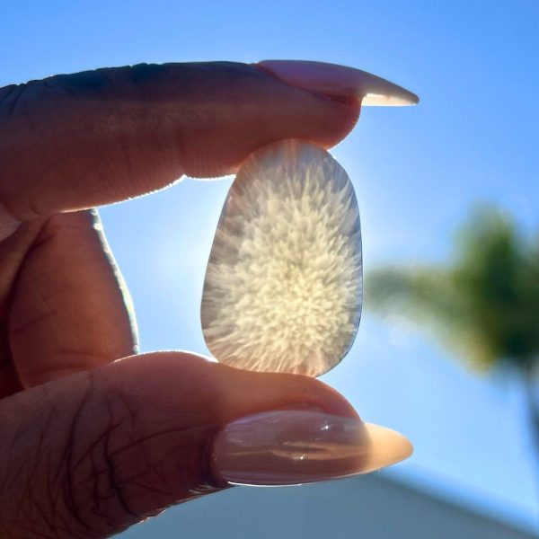 White Scolecite Tumbled Stone - Image 2