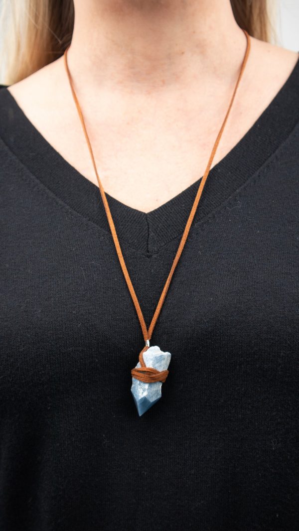 Angelite Crystal Point Necklace - Image 4