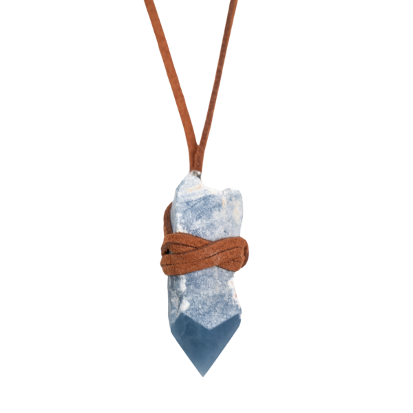 Angelite Crystal Point Necklace