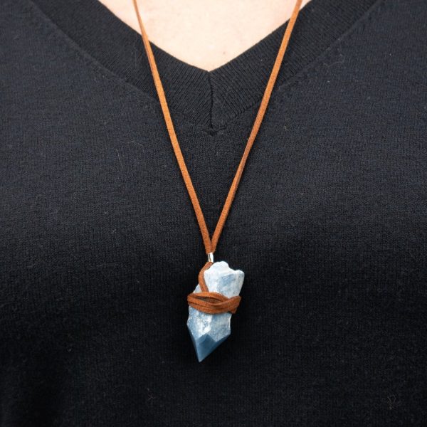 Angelite Crystal Point Necklace - Image 2