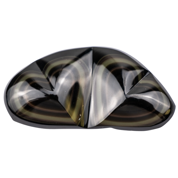 Double Rainbow Obsidian Heart - Image 2