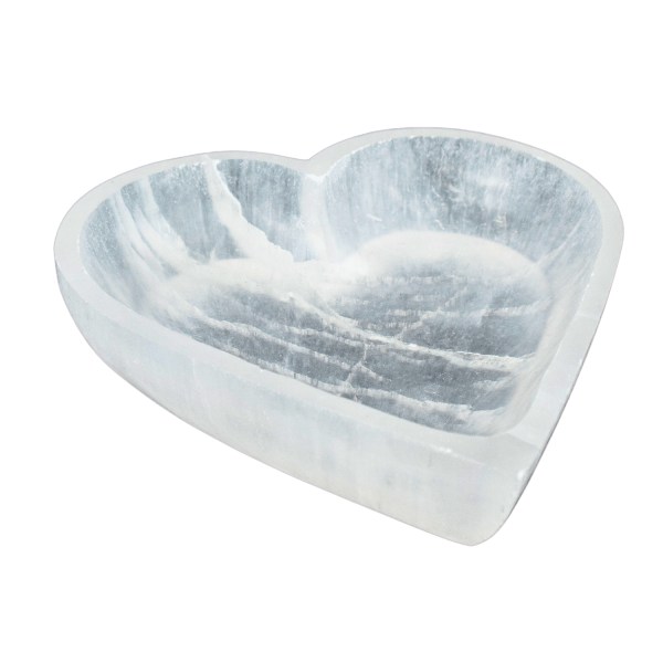 Large Heart Selenite Charging Bowl - Image 3