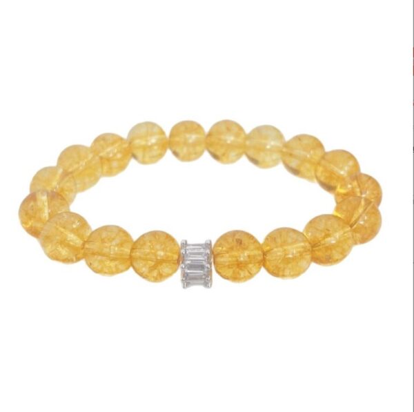 Yellow Pagoda Quartz Bracelet