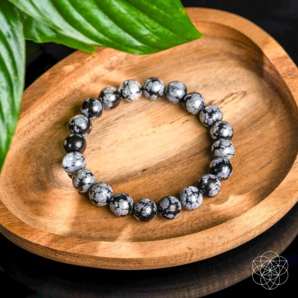 The Pattern Breaker – Snowflake Obsidian Bracelet - Image 7