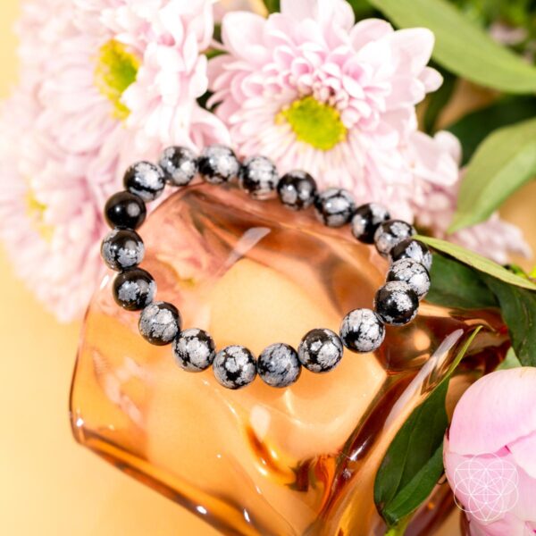 The Pattern Breaker – Snowflake Obsidian Bracelet - Image 5