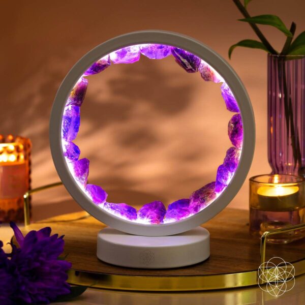 Stress Less, Sleep More – Amethyst Healing Lamp - Image 2