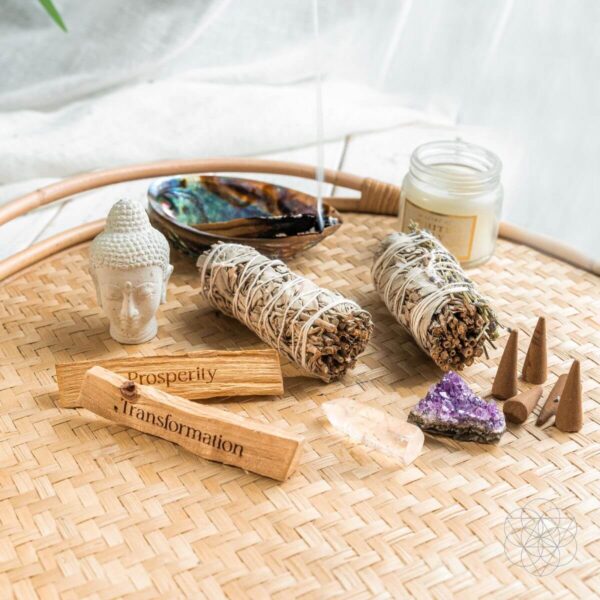 Attract Abundance - Premium Manifestation Smudge Kit (8 Pieces) - Image 5