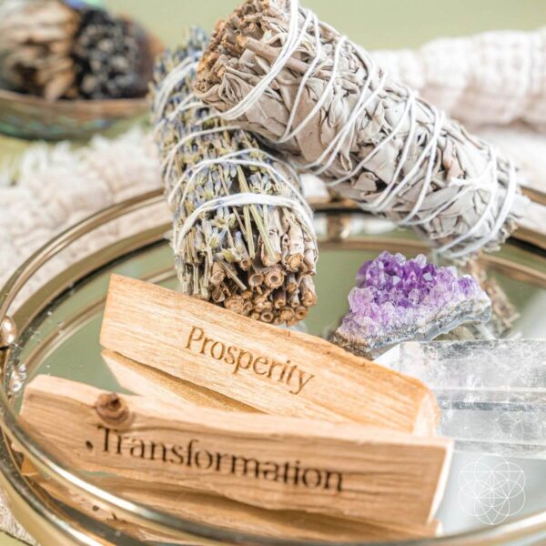 Attract Abundance - Premium Manifestation Smudge Kit (8 Pieces) - Image 3