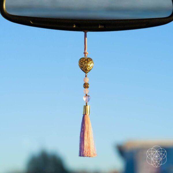 Car Guardian - ‘You Are Loved’ Heart Charm Tassel - Image 6