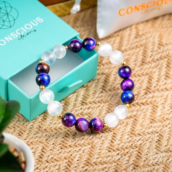 Cosmic Energy Amplifier - Galaxy Tiger’s Eye Bracelet - Image 7