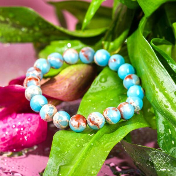 Empath’s Shield - Aqua Terra Jasper Bracelet - Image 7