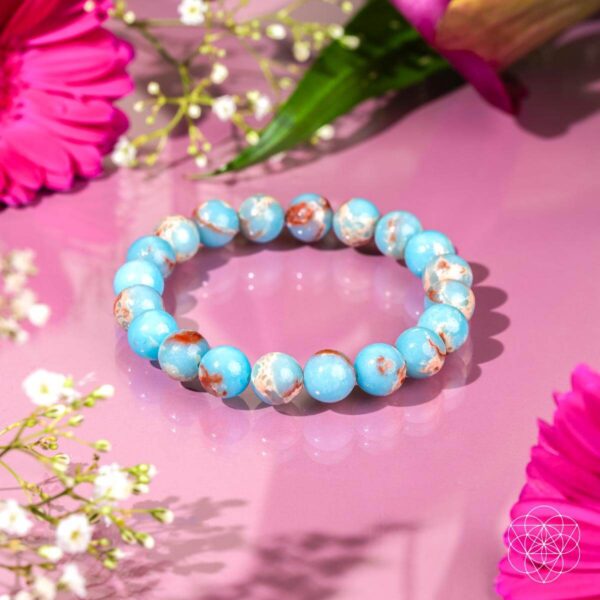 Empath’s Shield - Aqua Terra Jasper Bracelet - Image 6