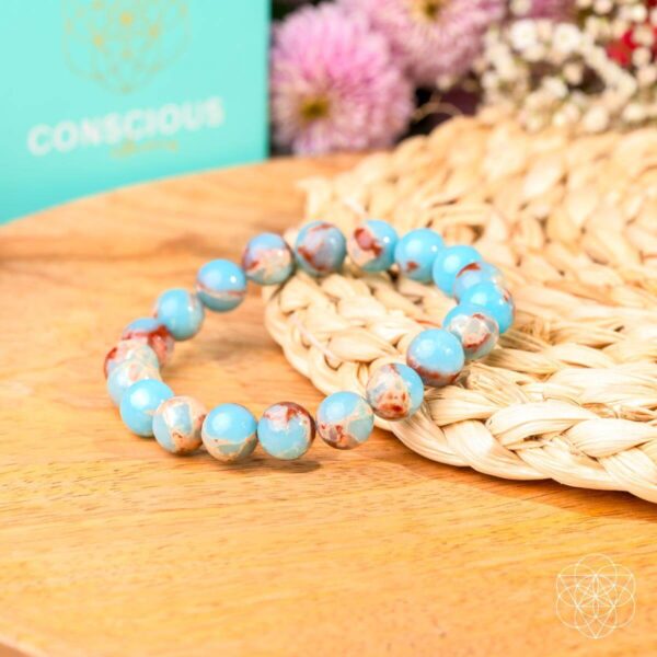 Empath’s Shield - Aqua Terra Jasper Bracelet - Image 8
