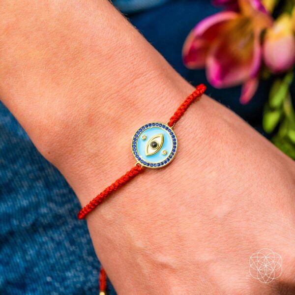 Evil Eye Guardian - Four-Strand Red String Bracelet - Image 3