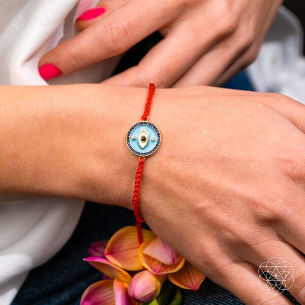 Evil Eye Guardian - Four-Strand Red String Bracelet - Image 2