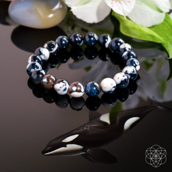Exotic Orca Agate Bracelet of Deep Healing - Image 4