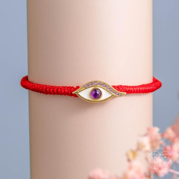 Eye of Spiritual Protection - Four-Strand Red String Bracelet - Image 7