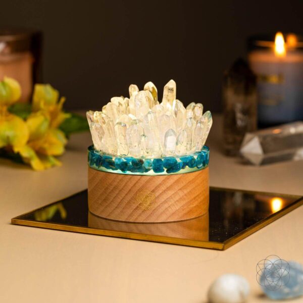 Find My Voice - Quartz & Apatite Lamp of Blooming Confidence - Image 6