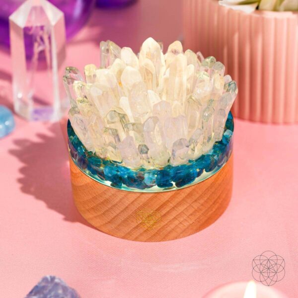 Find My Voice - Quartz & Apatite Lamp of Blooming Confidence - Image 4