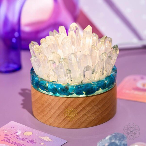 Find My Voice - Quartz & Apatite Lamp of Blooming Confidence - Image 2