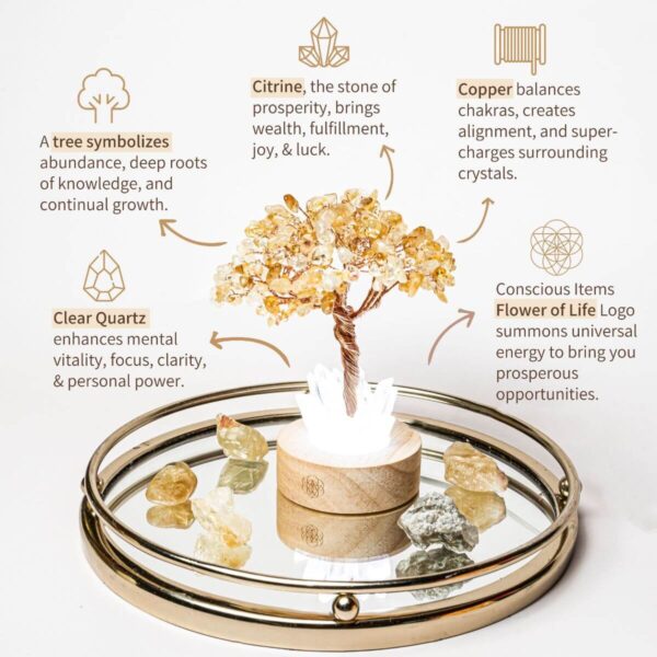 Golden Lamp of Wealth - Citrine Tree - Image 5