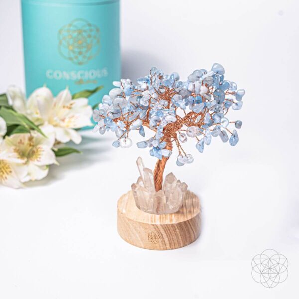 Guardian Angel Lamp of Protection - Aquamarine Tree - Image 8