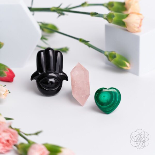 Hamsa Hand of Safe Travels: Aromatherapy Crystal Car Kit - Image 5