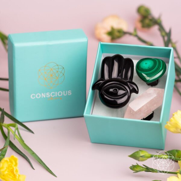 Hamsa Hand of Safe Travels: Aromatherapy Crystal Car Kit - Image 7