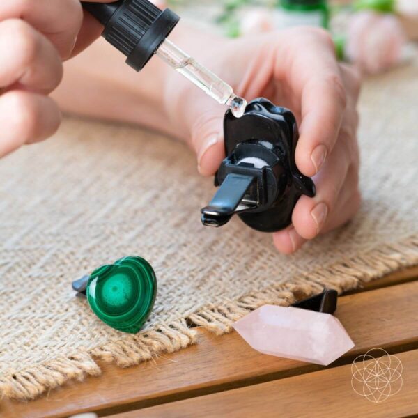 Hamsa Hand of Safe Travels: Aromatherapy Crystal Car Kit - Image 3
