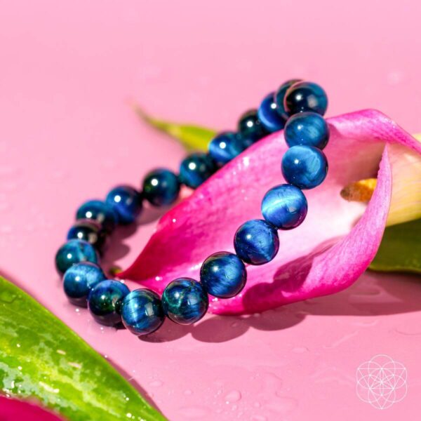 Hawk’s Focus – Royal Blue Tiger’s Eye Bracelet - Image 5