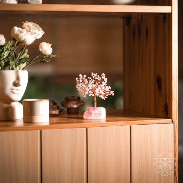Home Sweet Home - Feng Shui Rose Quartz Tree - Image 5