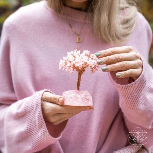 Home Sweet Home - Feng Shui Rose Quartz Tree - Image 2
