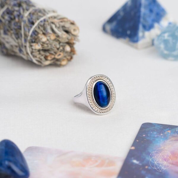 I Am Fearless: Dragon’s Eye Silver Ring of Protection - Image 6