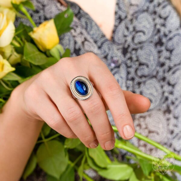 I Am Fearless: Dragon’s Eye Silver Ring of Protection - Image 2