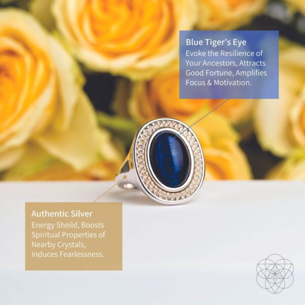 I Am Fearless: Dragon’s Eye Silver Ring of Protection - Image 4
