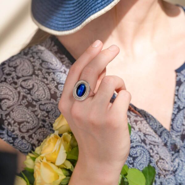 I Am Fearless: Dragon’s Eye Silver Ring of Protection - Image 3