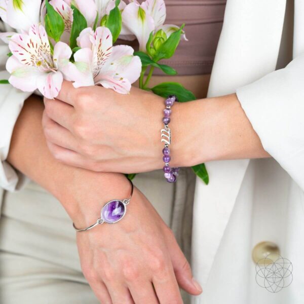 I Am Fortunate - 777 Lucky Amethyst Bracelet Set - Image 7